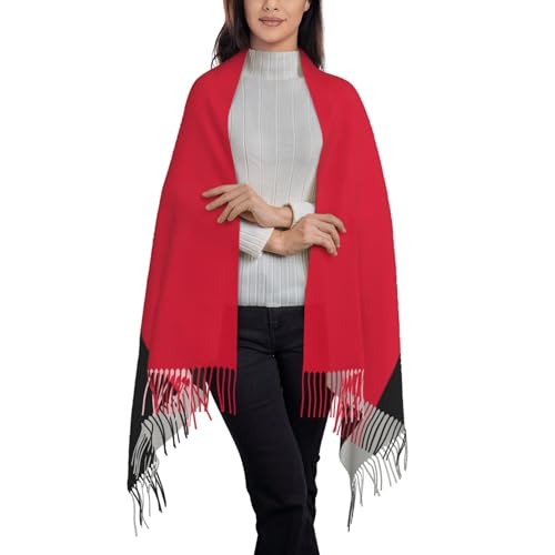 Scarf for Women Winter, Angola Flag Print Plush sShawl Wrap for Lady â€“ Soft, Warm Winter Classic Accessory3