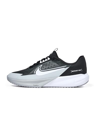 NIKE Sonic Fly Sneaker, Black/White/Wolf Grey, 37.5 EU