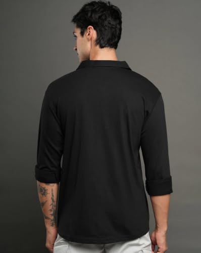 Image of Noble Monk Men's Full Sleeve Shirt | Casual Shirt for Men | Stylish Cotton Blend | Comfortable Everyday Wear | Button Down Clothing | Travel & Outdoor Apparel
