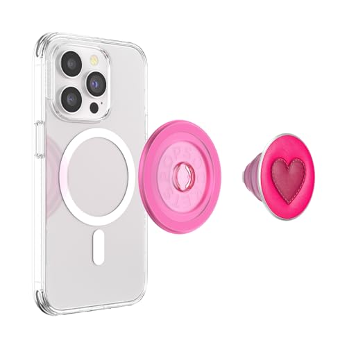 Image of PopSockets Phone Grip Compatible with MagSafe, Phone Holder, Wireless Charging Compatible - Love Heart