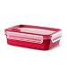 Produktbild Emsa Mikrowellendose Clip & Micro 517772 | Mikrowellenventil | 0,8 L | Lunchbox | Integrierte Maßeinteilung | Made In Germany | Rot/ Transparent