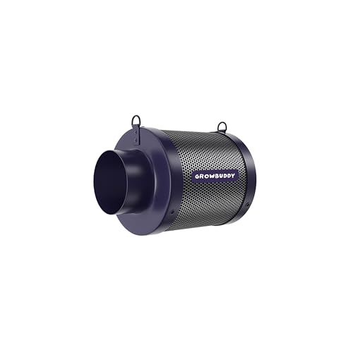 Carbon Filter 4 with Premium Australian Virgin Charcoal Grow Rooms Reusable Charcoal Filter for Grow Tent Grow Room Hydroponics for Inline Duct Fan (Diameter 4 inches - Length 10 inches)