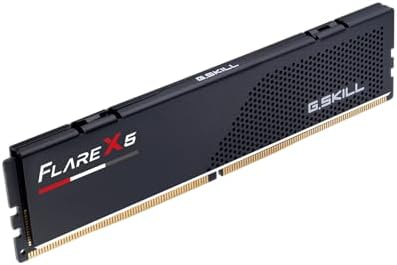 G.SKILL Flare X5 Series DDR5 RAM (AMD Expo & Intel XMP 3.0) 16GB (1x16GB) 6000MT/s CL36-36-36-96 1.35V Desktop Computer Memory U-DIMM - Matte Black (F5-6000J3636F16GX1-FX5)