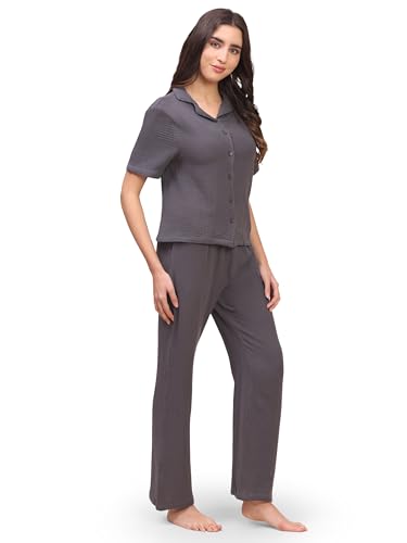 Image of B STORIES Women's Cotton Pyjama Set | Comfort and Relexed Nightsuit for Ladies