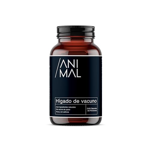 ANIMAL BASED Hígado de Vacuno [240 Cápsulas] - Beef Liver Grass Fed & Finished de Nueva Zelanda - Hígado de Res Liofilizado - Fuente Natural de Hierro, Vitamina A (Retinol) y B12 - Sin Aditivos