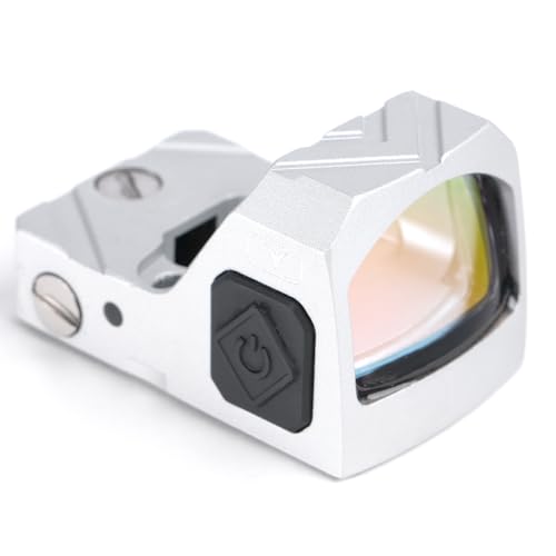 UL2 Red Dot Sight 1x22mm 3 MOA Reticle (RMR Pistol Cut) Reflex Pistol Sight 20mm Picatinny Mount Included (Silver)