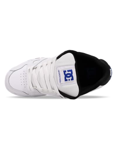 Image of DC Men's Stag Skate Shoe, White /Black /Blue /Gum, 14