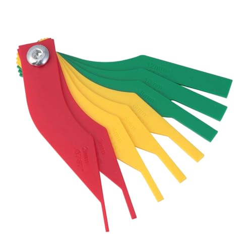 OSOLADY Brake Pad Thickness Gauge Made of Sturdy Plastic Car Brake Pad Scale for Easy Reading