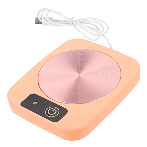 Ciieeo Scaldatazza USB Rosa e Ufficio Riscaldatore Bassa per Tazze da e Latte Sottobicchiere Riscaldante Portatile per Scrivania Mantiene Bevande Temperatura