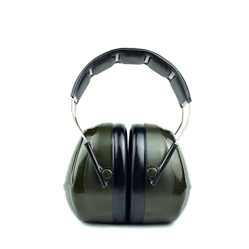 Schalldämpfende Ohrenschützer Stirnband Noise Cancelling Kopfhörer Hilfe unerwünschte Geräusche reduzieren Einfach zu bedienen (Farbe : Grün, Size :