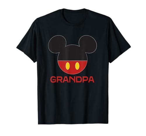Disney Mickey Mouse Icon Shorts Grandpa Father’s Day T-Shirt - image 1