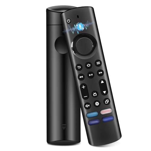 Ersatz-Sprachfernbedienung (4 Gen) Kompatibel mit AMZ F-i-re Stick TV (2 Gen & 3 Gen & Lite & 4K & 4K MAX), für Smart TV Cube (2 Gen & 3 Gen) mit Vier Schnelltasten und Sprachfunktion