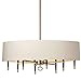 Dainolite Ltd DAINLAN-408HC-VB-CRM Transitional Eight Chandelier Close-to-Ceiling-Light-fixtures, Bronze/Dark