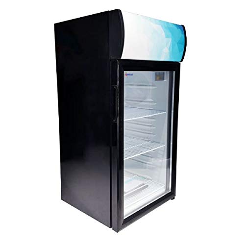 Omcan 44530 18-INCH COUNTERTOP DISPLAY REFRIGERATOR WITH 80 L CAPACITY | Fridge.com