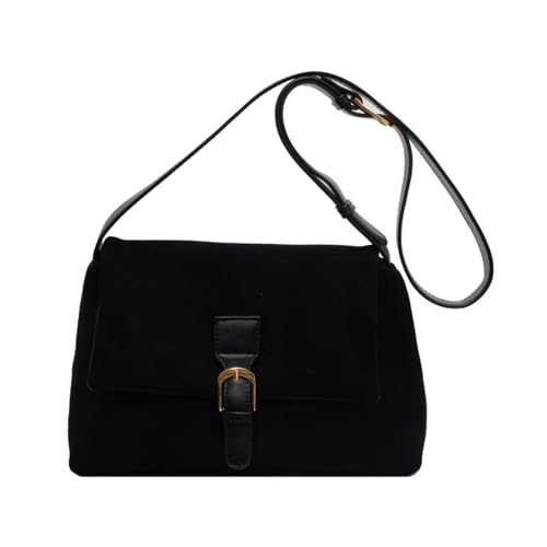 Sac à bandoulière vintage en cuir élégant avec multi-poches pour femme