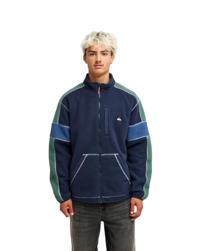 Quiksilver Clean Coast Block - Polar con Cremallera - Hombre - Azul.