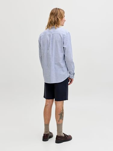 Jjesummer Linen Blend Band Shirt L/S Sn – Ansicht 3