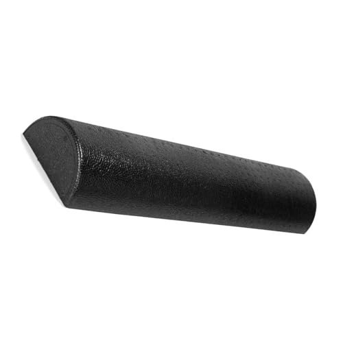 Rodillo de masaje de espuma de doble superficie, rodillo semicircular para yoga y alivio de piernas/espalda, herramienta liviana de recuperación para pilates fitness