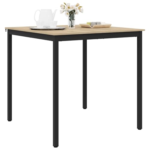 Table de salle à manger bois structure métal moderne et durable - 4