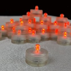 Floralyte Submersible Led Light By Acolyte, Battery Op, 50 Pack, Orange