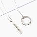 YX&ST Kpop Blackpink Titanium Steel Ring with Pendant Necklac
