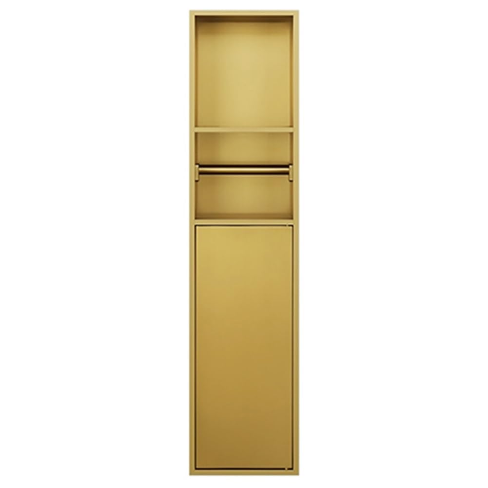 Porta carta igienica da incasso in acciaio inox per doccia, mensola portaoggetti a parete per bagno, cucina, soggiorno, design moderno per casa e hotel (colore: d Dimensioni: compatto)