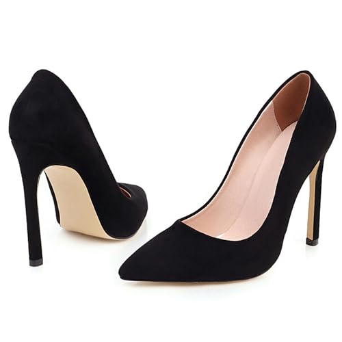 Asterisco Women Stiletto Pumps High Heel Shoes Pointed Toe Slip On Elegant Party Heels, Size 3.5-12.52