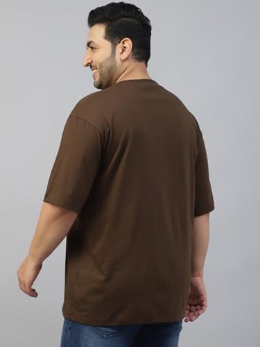 Image of Veirdo Men's Pure Cotton Half Sleeve Plus Size Printed T-Shirts, Stylish, Comfortable & Durable Cotton Tees | Sizes: S to 2XL