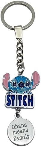 Ohana Means Family Keyring, Lovely Stitch Women's Keychain Gift Pendant Student Dorm Present Birthday
