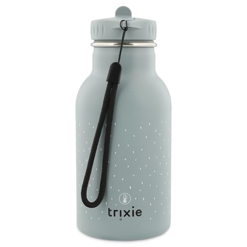 Trixie Insulated Drinking Bottle, Mr. Shark, 350ml Stainless Steel Water Bottle for Kids, Grey, Keeps Drinks Cold - Image 4