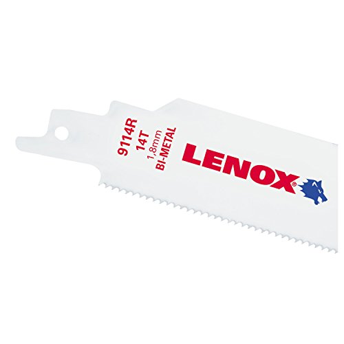 LENOX Tools LAZER Metal Cutting Reciprocating Saw Blade, Bi-Metal, 9-inch, 14 TPI, 5/PK