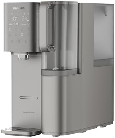 Reverse Osmosis Water Filter Dispenser, Philips 40°F Cold Water Countertop RO System 6 Stage Filtration with UV Light, Instant Boiling Water 6 Temperature Settings, NSF/ANSI 372 Certified, TDS Monitor