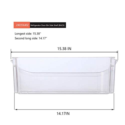 2 PCS 240356402 Refrigerator Shelves Replacement, Compatible frigida ire, Upper Slot Replaces AP2549958,240356401, 240430312, 240356416, 240356407, lfss2612tf0 and More