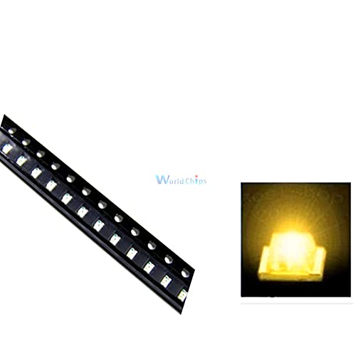 100Pcs Yellow 0603 SMD SMT Super Bright LED