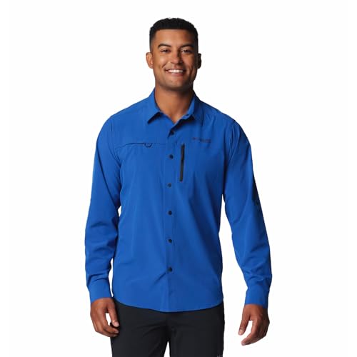 Image of Columbia Men Omni-Shade Summit Valley Hiking and Trekking Long Sleeve Shirt