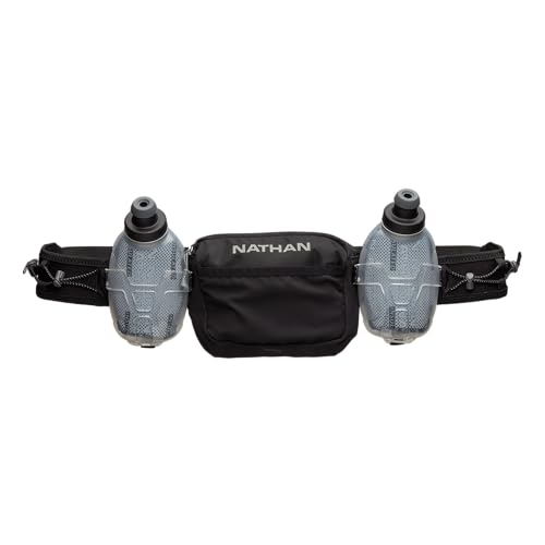 Nathan Running Belt Hydration with Flasks, Storage Pockets, Trail Mix Plus, Running Water Bottle Belt, Insulated, Walking, Hiking