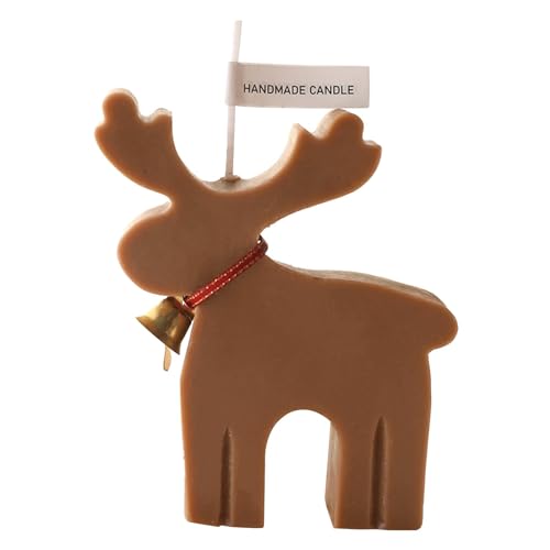 Velas perfumadas con forma de reno, velas con fragancia de larga...