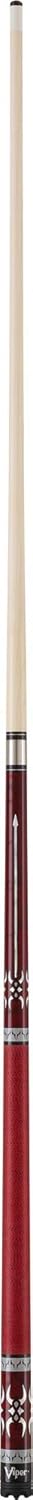 Viper Sinister 58" 2-Piece Billiard/Pool Cue, Burgundy with Pearlized Inlay
