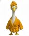 GigaCircle Lady Porch Goose Outfits with Spa-Themed, 23" Robe Lawn Cement Goose Clothes for All Season, Funny Patio Yard Garden Geese Decoration Gift for Mom Grandma