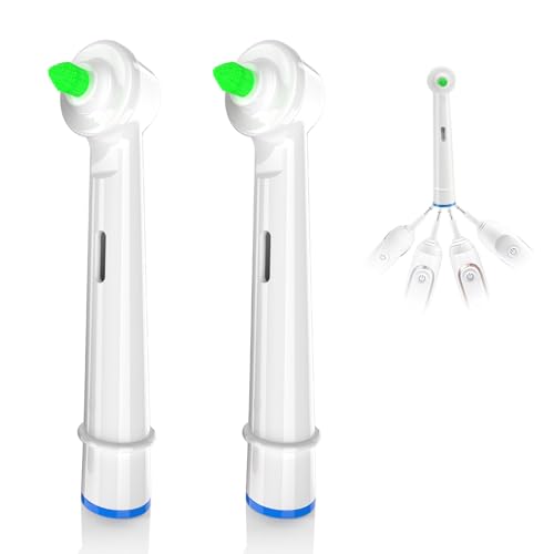 Interdental Ersatzbürsten Zahnbürstenköpfe Aufsteckbürsten für Zahnzwischenräume – Kompatible Interdentalbürsten für Braun Oral-B Bürstenköpfe – Set of 2