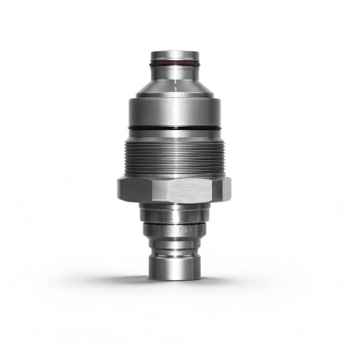Image of 7246802 AT406475 Female Flat Face Hydraulic Coupler (48mm) | 4BD4FH Manifold Block (48mm) Skid Steer Loader (FEMALE) Electroplated Zinc Nickel Version