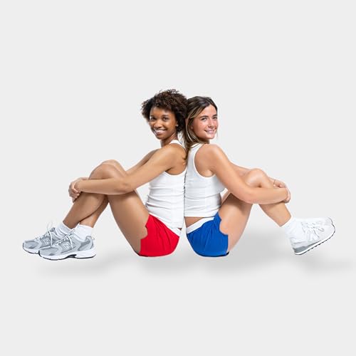 Soffe Short juvenil autêntico Cheer, Azul royal (pacote com 2), GG