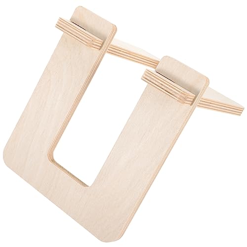 Holibanna Soporte Para Scooter Para Scooter Plegable De Interior Estante Bastidores Para Garaje Pararse Bike Soporte Simple Interior Portabicicletas Madera