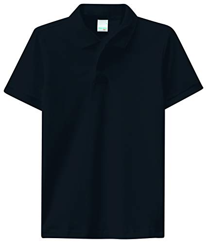 Camisa Polo piquê, Malwee Kids, Meninos, Preto, 6