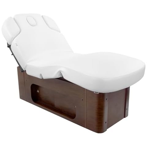 SKINACT Mirrage Electric Spa Treatment Table (Massage, Facial Bed) White Cover