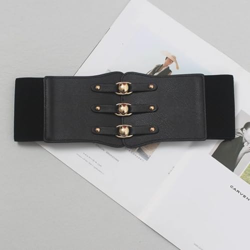 Women's Waist Belt Dress Elastic Waist Belt Versatile Decorative Belt Wide Skirt Belt Stylish Corset Belt2