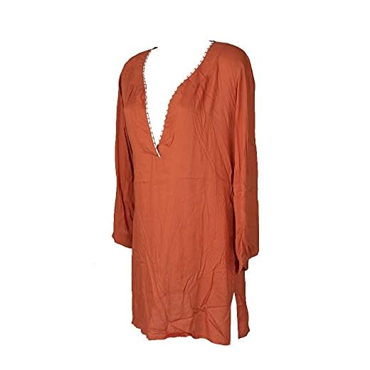 Emporio Armani Bademode Handtuch Logo Liebhaber Paréo, Gelb (Giallo 00560), Einheitsgröße (Herstellergröße: TU) Frau 4 Emporio Armani Damen Meer Kleid vertuschen Kaftan Strand Bademode Artikel 262484 5P362 Kaftan Cover, 02776 Ruggine, S