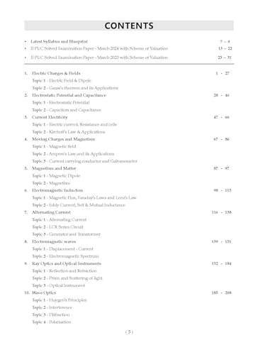 Image of Oswaal Karnataka 2nd PUC Question Bank Class 12 Physics, Chapterwise & Topicwise Previous Solved Papers (2017-2024) for Board Exams 2025