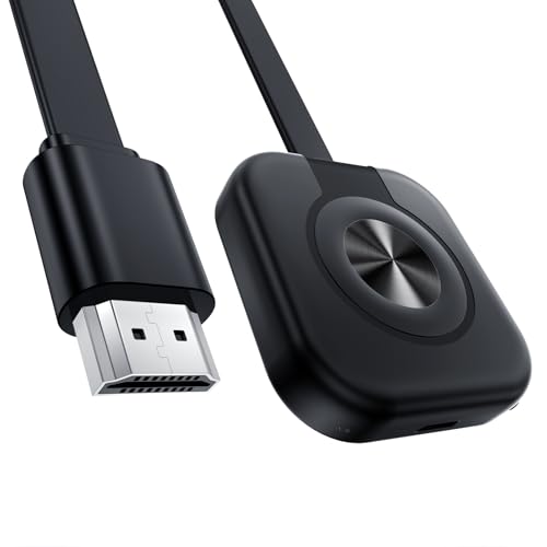 Tapo Wireless HDMI Adapter, 4K Wireless Display Dongle 2.4G & 5G Black for iPhone/iPad/iOS/Android/Windows/Mac/Streaming TV/Monitor/Projector, Support Airplay/Miracast/DLNA (Plug & Play)