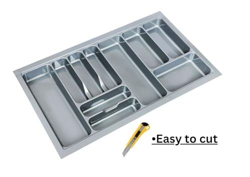 Image of Premium pvc cutlery tray,modular kitchen and basket storage cutlery organizer,heavy cutlery tray for kitchen basket(32.5X19 Inch)